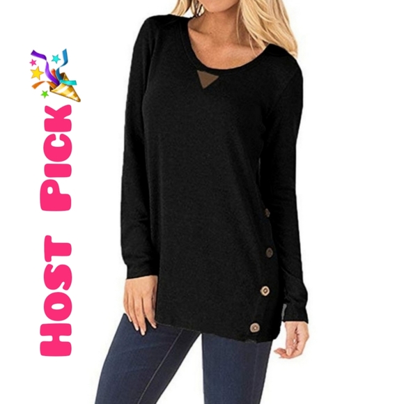 Tops - HP 🎉5 ⭐ rated long sleeve suede elbow patch tunic